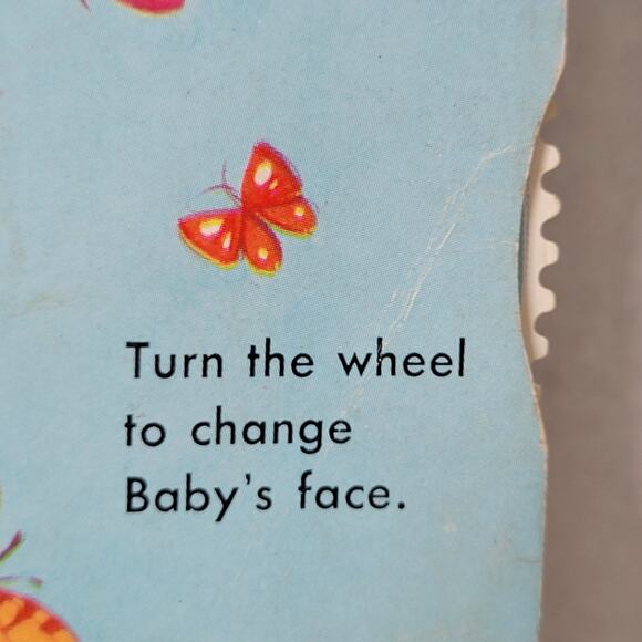 VINTAGE COLORING BOOK Baby Cheerful Tearful Action Cover (c 1967) - Picture 2 of 7